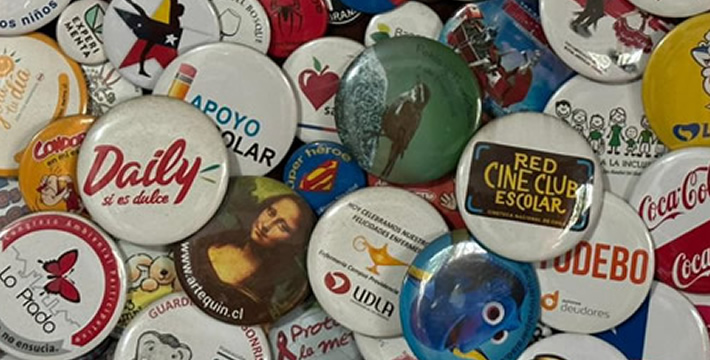 Chapitas alfiler variados dise�os y medidas