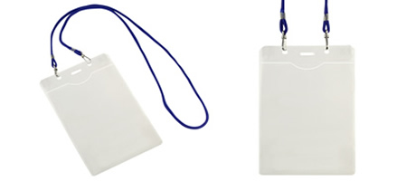 Porta Credencial Vertical Con Lanyard